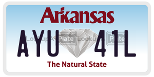 AYU41L  license plate in AR