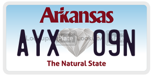 AYX09N  license plate in AR