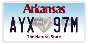 AYX97M  license plate in AR