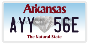 AYY56E  license plate in AR