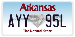 AYY95L  license plate in AR