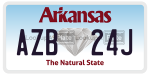 AZB24J  license plate in AR