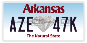 AZE47K  license plate in AR