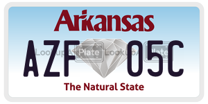 AZF05C  license plate in AR