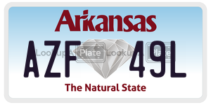 AZF49L  license plate in AR
