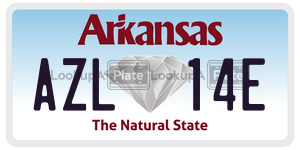 AZL14E  license plate in AR