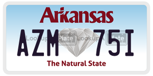 AZM75I  license plate in AR
