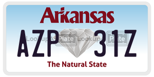 AZP31Z  license plate in AR