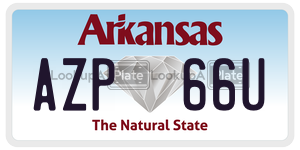 AZP66U  license plate in AR