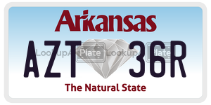 AZT36R  license plate in AR