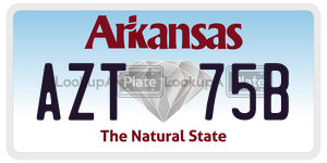 AZT75B  license plate in AR