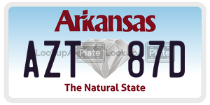 AZT87D  license plate in AR