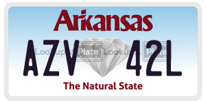 AZV42L  license plate in AR