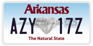 AZY17Z  license plate in AR