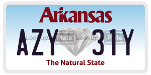 AZY31Y  license plate in AR
