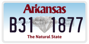 B311877  license plate in AR