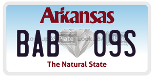 BAB09S  license plate in AR