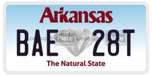 BAE28T  license plate in AR