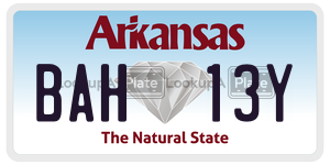 BAH13Y  license plate in AR