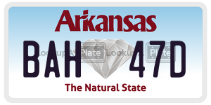 BAH47D  license plate in AR
