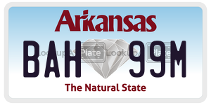 BAH99M  license plate in AR