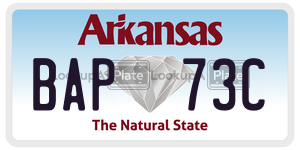 BAP73C  license plate in AR