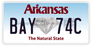 BAY74C  license plate in AR