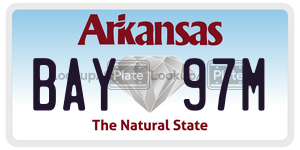 BAY97M  license plate in AR