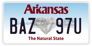 BAZ97U  license plate in AR