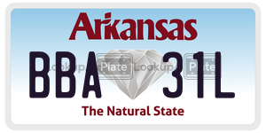 BBA31L  license plate in AR