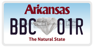BBC01R  license plate in AR