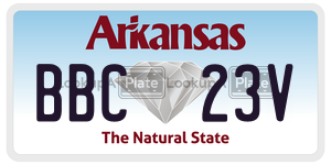 BBC23V  license plate in AR