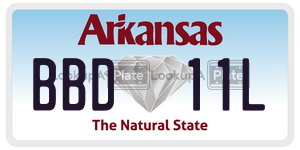 BBD11L  license plate in AR