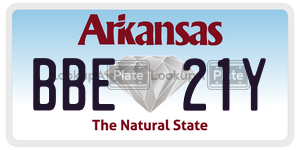 BBE21Y  license plate in AR