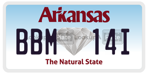 BBM14I  license plate in AR