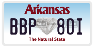 BBP80I  license plate in AR