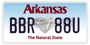 BBR88U  license plate in AR