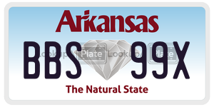BBS99X  license plate in AR