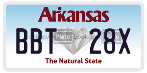 BBT28X  license plate in AR