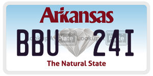 BBU24I  license plate in AR