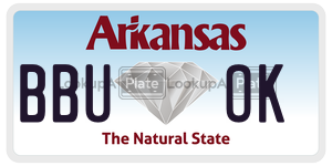 BBUOK  license plate in AR
