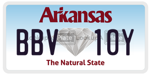 BBV10Y  license plate in AR