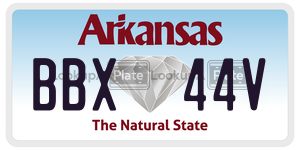 BBX44V  license plate in AR