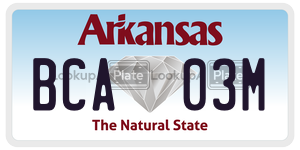 BCA03M  license plate in AR