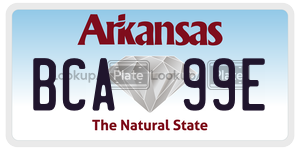 BCA99E  license plate in AR
