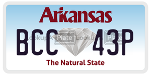 BCC43P  license plate in AR