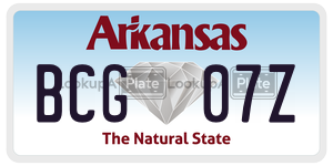 BCG07Z  license plate in AR