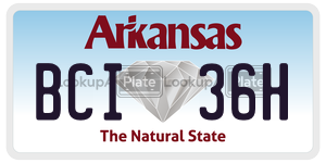 BCI36H  license plate in AR