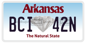 BCI42N  license plate in AR