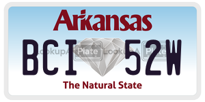 BCI52W  license plate in AR